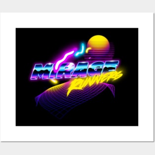 Mirage Runners Retrowave Nostalgia Posters and Art